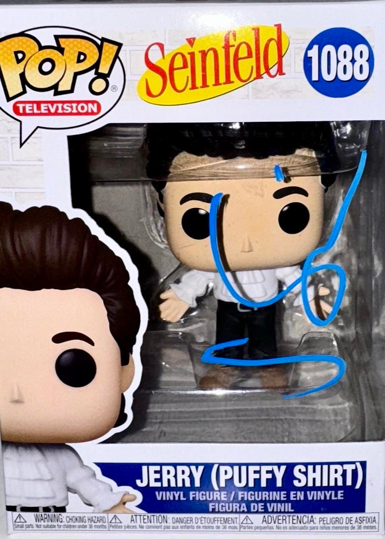 Jerry Seinfeld Signed Funko Pop #1088 Puffy Shirt (Seinfeld) - SWAU